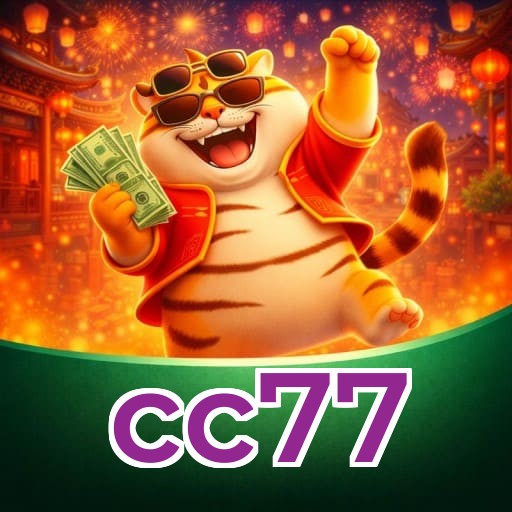 Interface do aplicativo cc77 mostrando jogos disponíveis no iOS e Android